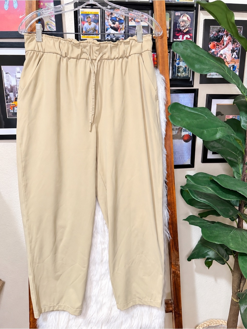 Lululemon Stretch High-Rise Pants in the Color Trench